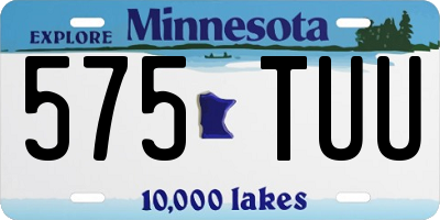MN license plate 575TUU