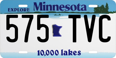 MN license plate 575TVC