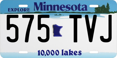 MN license plate 575TVJ