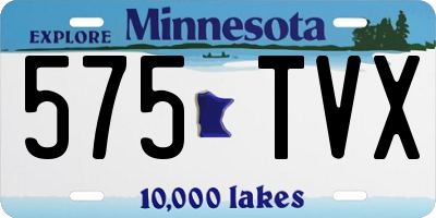 MN license plate 575TVX