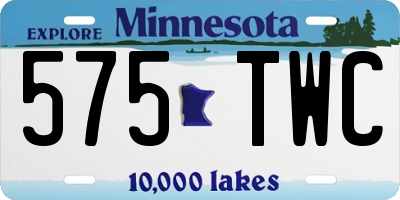 MN license plate 575TWC
