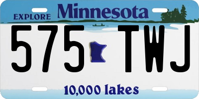 MN license plate 575TWJ