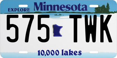 MN license plate 575TWK