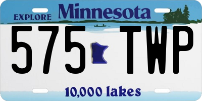 MN license plate 575TWP