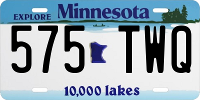 MN license plate 575TWQ