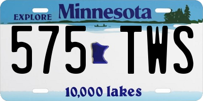 MN license plate 575TWS