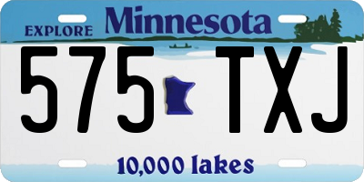 MN license plate 575TXJ