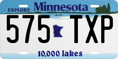 MN license plate 575TXP