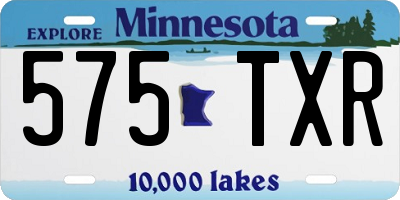 MN license plate 575TXR
