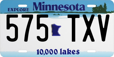 MN license plate 575TXV