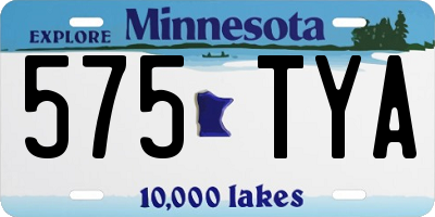 MN license plate 575TYA