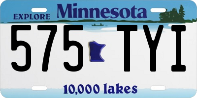 MN license plate 575TYI