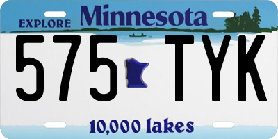 MN license plate 575TYK