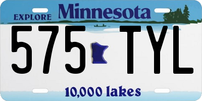 MN license plate 575TYL