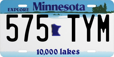 MN license plate 575TYM