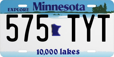 MN license plate 575TYT