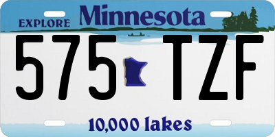 MN license plate 575TZF