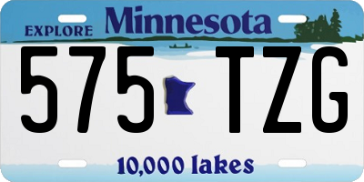 MN license plate 575TZG