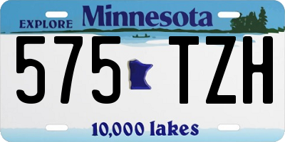 MN license plate 575TZH