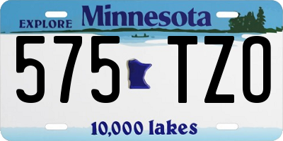 MN license plate 575TZO