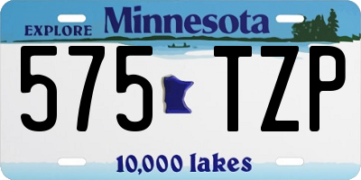 MN license plate 575TZP
