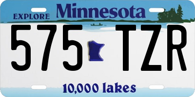 MN license plate 575TZR