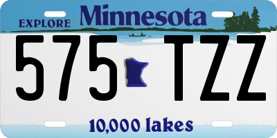 MN license plate 575TZZ
