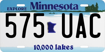MN license plate 575UAC