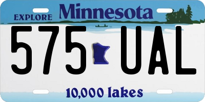 MN license plate 575UAL