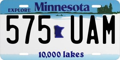 MN license plate 575UAM