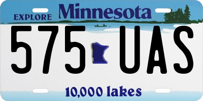 MN license plate 575UAS