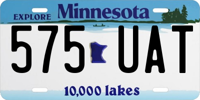 MN license plate 575UAT