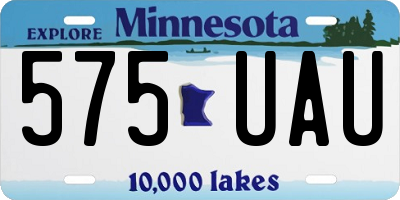 MN license plate 575UAU