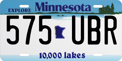 MN license plate 575UBR
