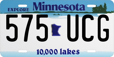 MN license plate 575UCG