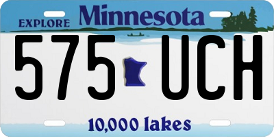 MN license plate 575UCH
