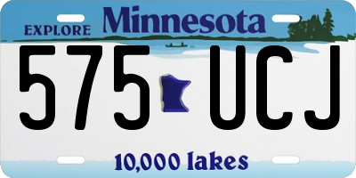 MN license plate 575UCJ