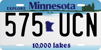 MN license plate 575UCN