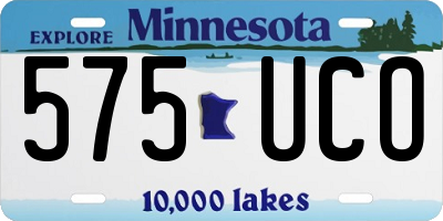 MN license plate 575UCO