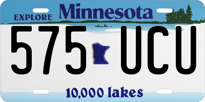 MN license plate 575UCU