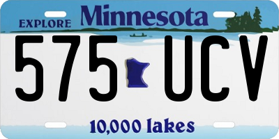 MN license plate 575UCV