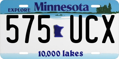 MN license plate 575UCX