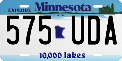 MN license plate 575UDA