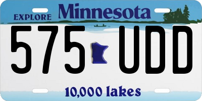 MN license plate 575UDD