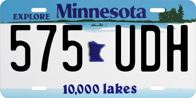 MN license plate 575UDH