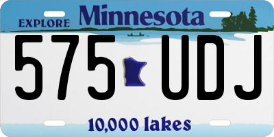 MN license plate 575UDJ