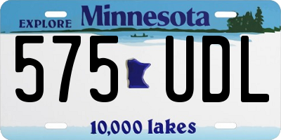 MN license plate 575UDL