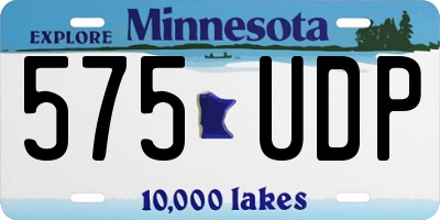 MN license plate 575UDP