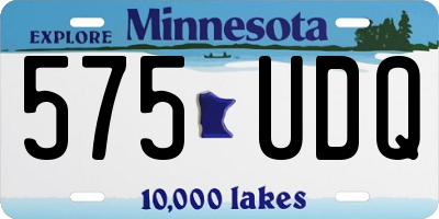 MN license plate 575UDQ