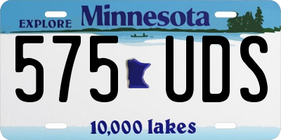 MN license plate 575UDS